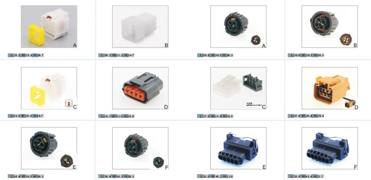 1.5 Series Car Waterproof Connectors AMP Male and Female Plug 1 2 3 4 5 6 Pin Holes Housing Terminals Automotive Connector