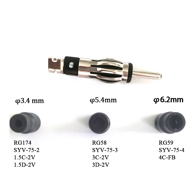 Rg174 RoHS Crimp DIN 41585 Jaso D501 Motorola Plug Male Coaxial Cable RF Waterproof Connector Auto Connector for Automotive Radio Scanner Antenna